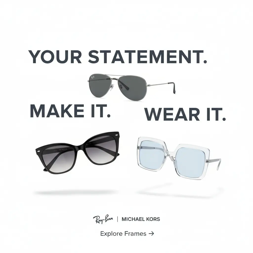 Eyeglasses and sunglasses